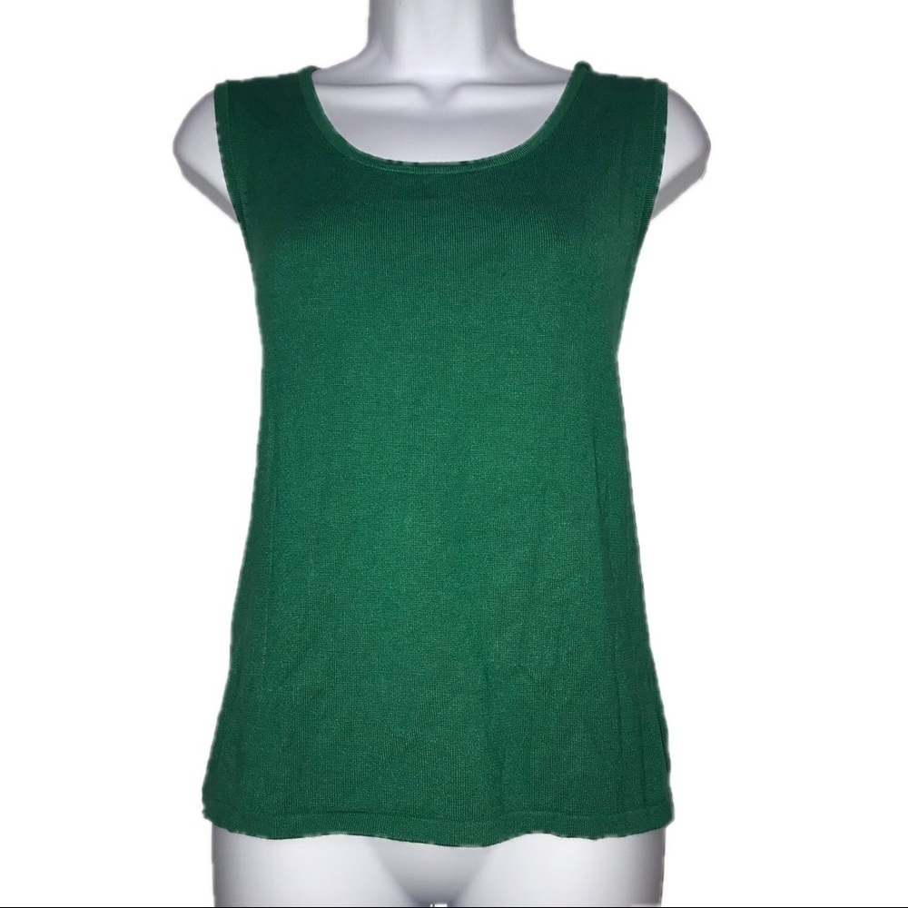 NWT Choices Sleeveless Knit Women Tank Top L*Green